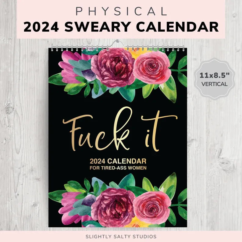 Calendar For Tired-Ass Women