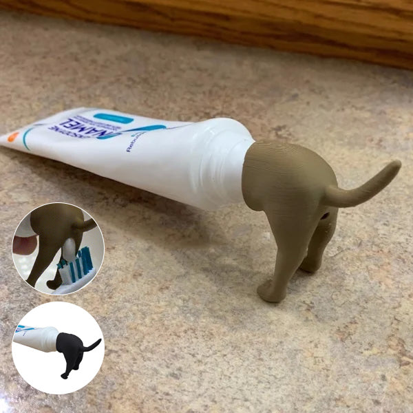 🐶 Pooping Dog Butt Toothpaste Topper | Funny Gift