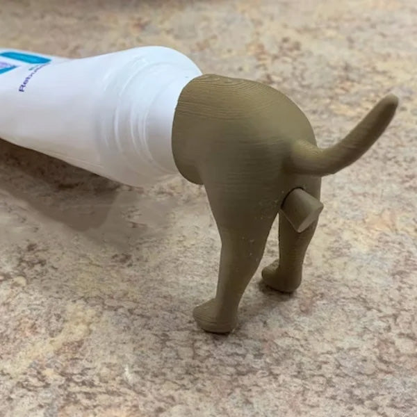 🐶 Pooping Dog Butt Toothpaste Topper | Funny Gift