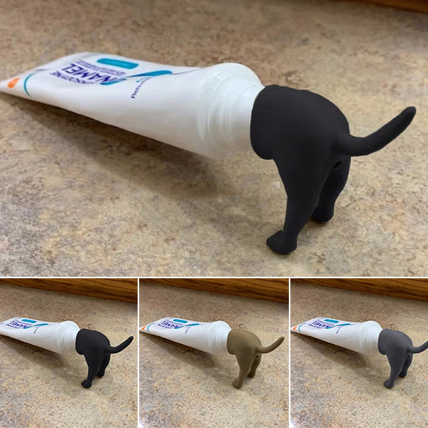 🐶 Pooping Dog Butt Toothpaste Topper | Funny Gift