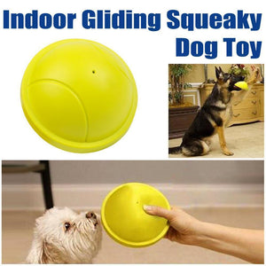 Indoor Gliding Squeaky Dog Toy