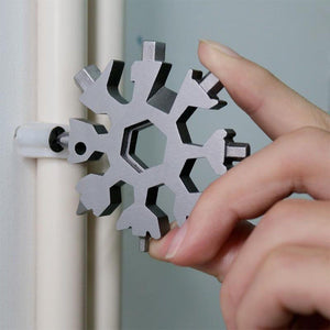 Amenitee® 18-in-1 stainless steel snowflakes multi-tool