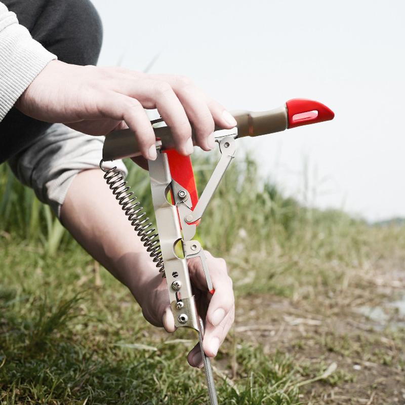 Automatic Spring Fishing Rod Holder