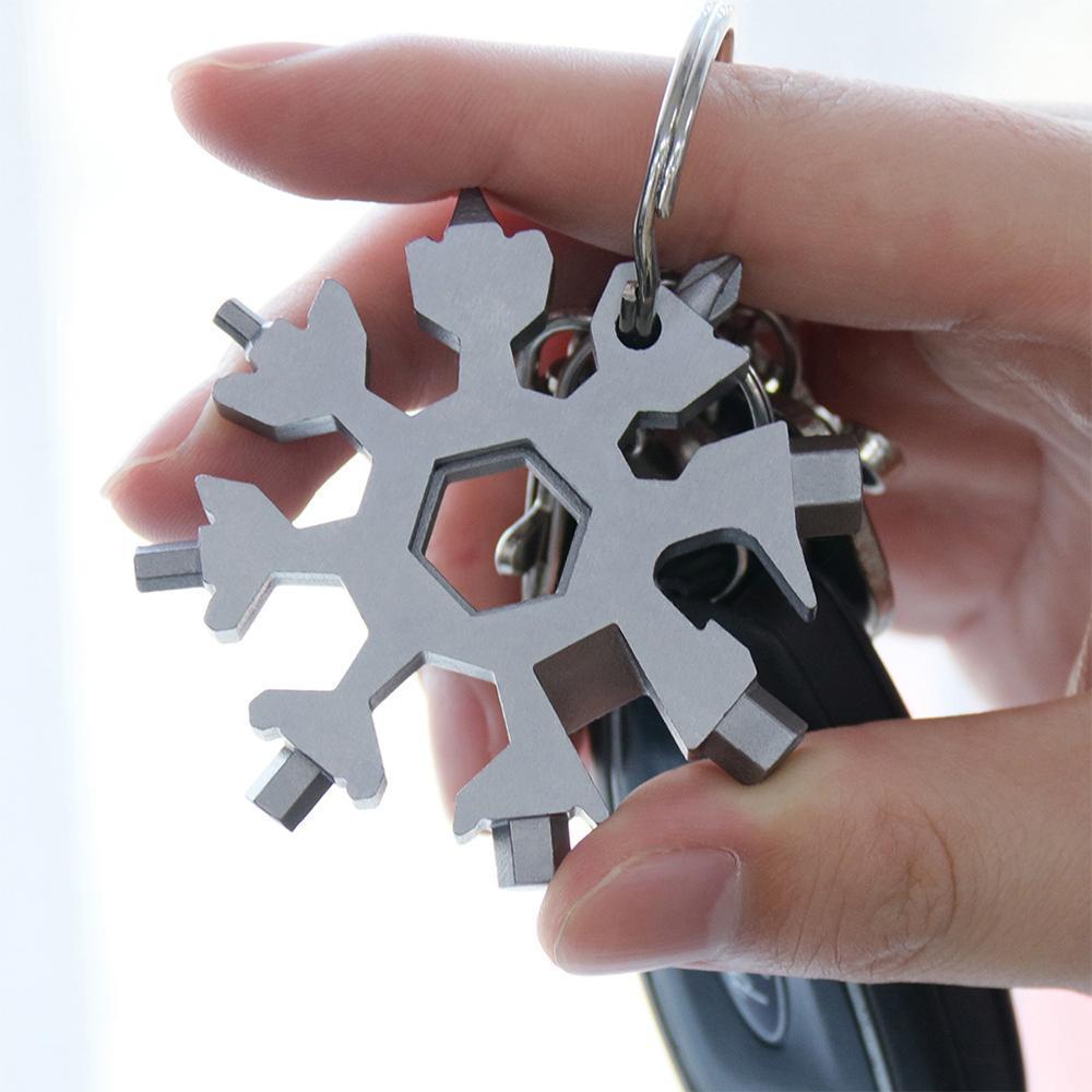 Amenitee® 18-in-1 stainless steel snowflakes multi-tool