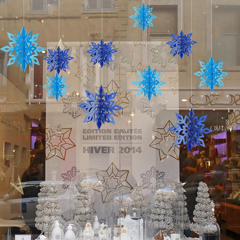 3D Snowflake Decorations (6/12 PCs)