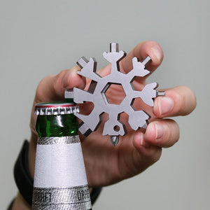 Amenitee® 18-in-1 stainless steel snowflakes multi-tool