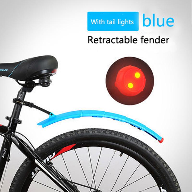 Bicycle Retractable Mudguard with Taillights