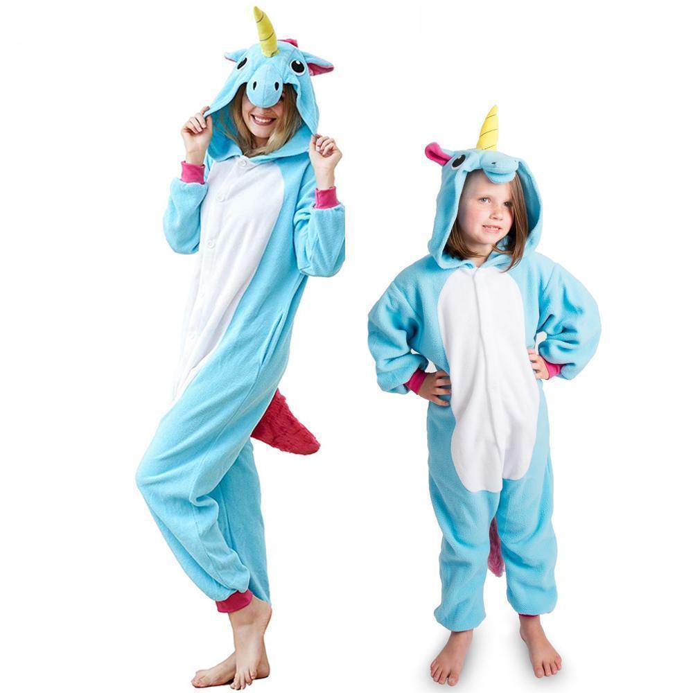 Animal cartoon warm hooded pajamas onesie