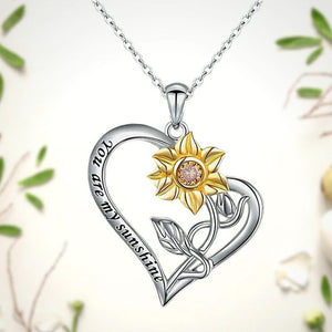 925 Sterling Silver You Are My Sunshine Necklace