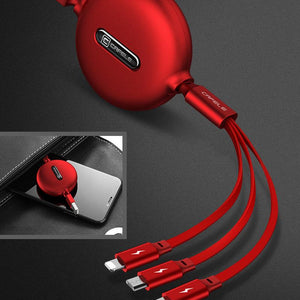 Multi-function 3 in 1 USB Charging Cable