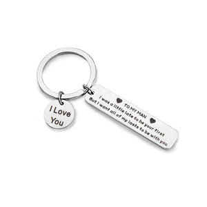 “To my man I love you” Keychain