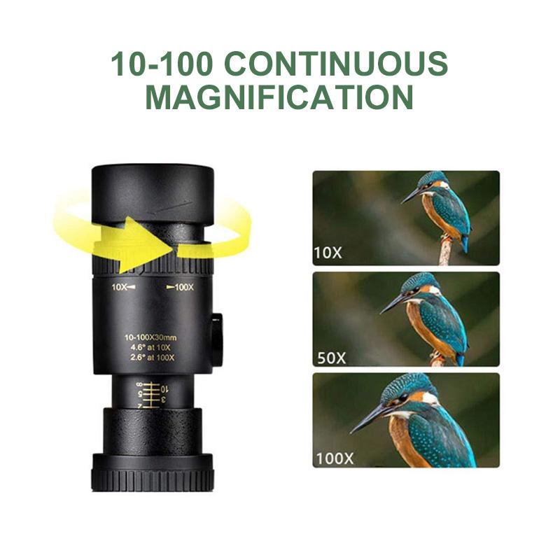 【50% OFF TODAY】4K Super telephoto zoom monocular telescope