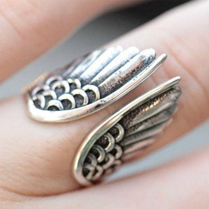 Angel Wing Silver Ring