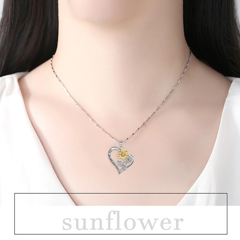 925 Sterling Silver You Are My Sunshine Necklace