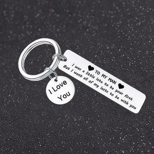 “To my man I love you” Keychain