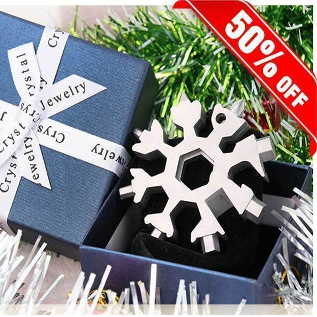 Amenitee® 18-in-1 stainless steel snowflakes multi-tool